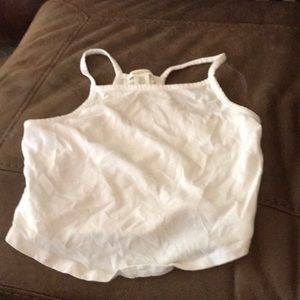 White crop top